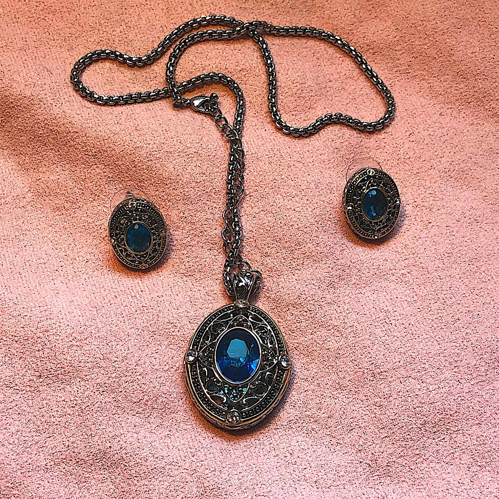 Earring necklace Diamond combo